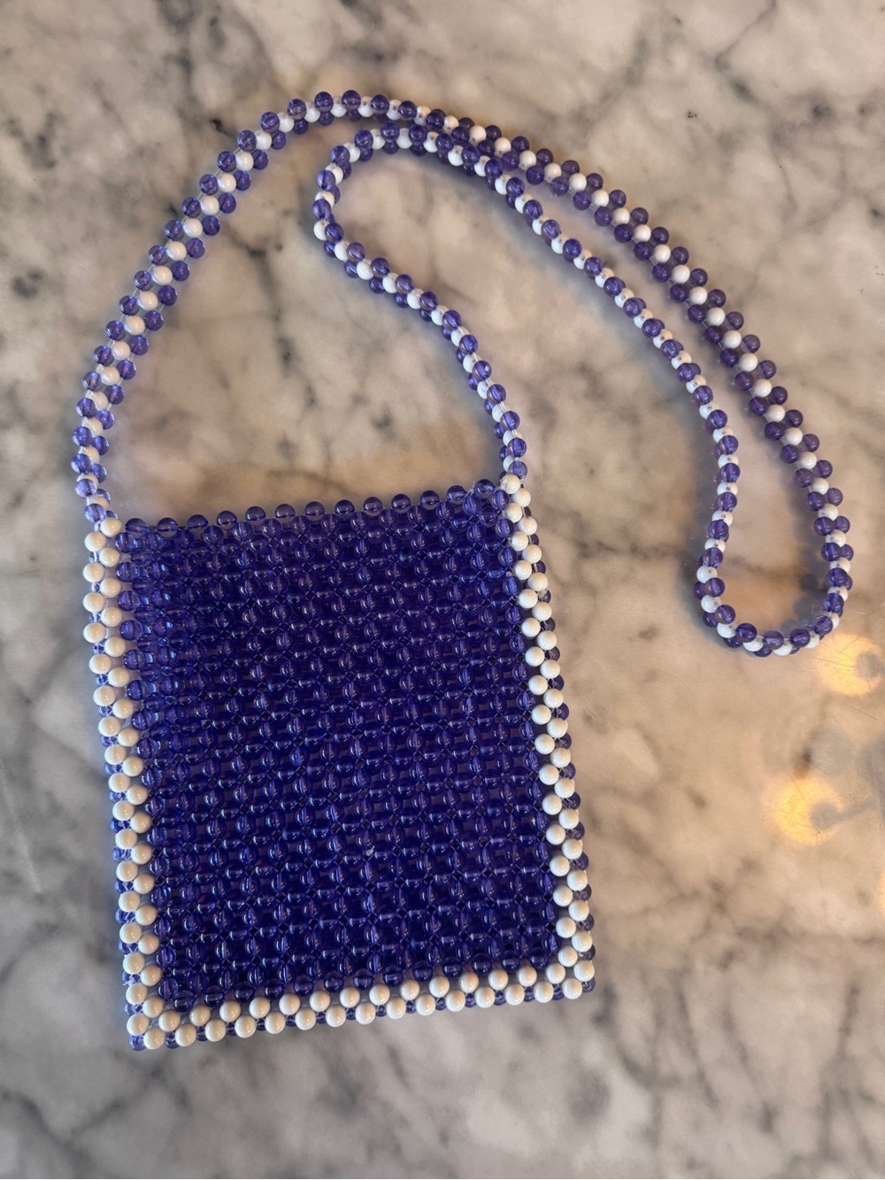 Urban Outfitters Purple Beaded Y2K Crossbody Bag Retro Purse
